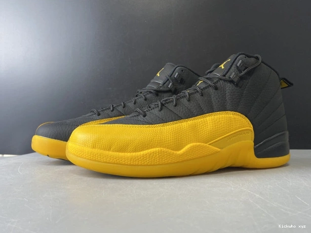 Gold 12 University Jordan Black Air Retro 130690-070 0719